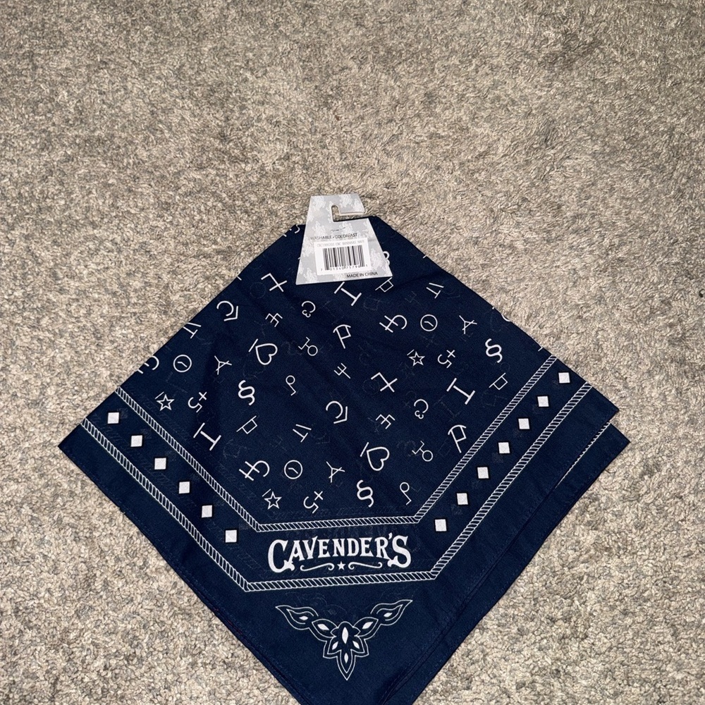 Classic Navy Bandana - Picture 2 of 2
